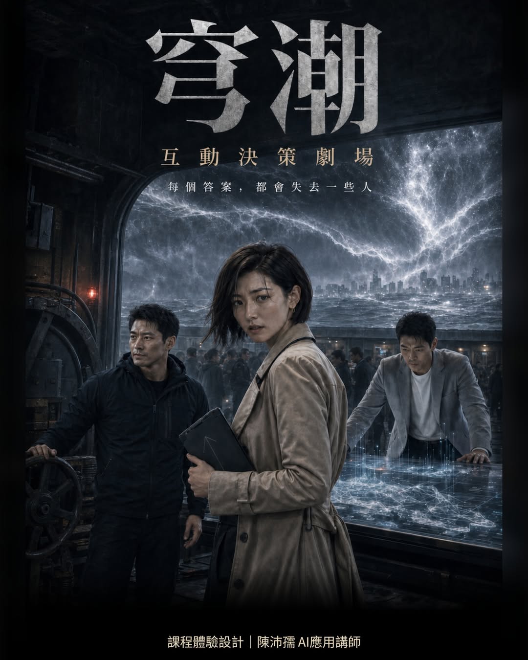 互動決策劇場《穹潮》主視覺海報