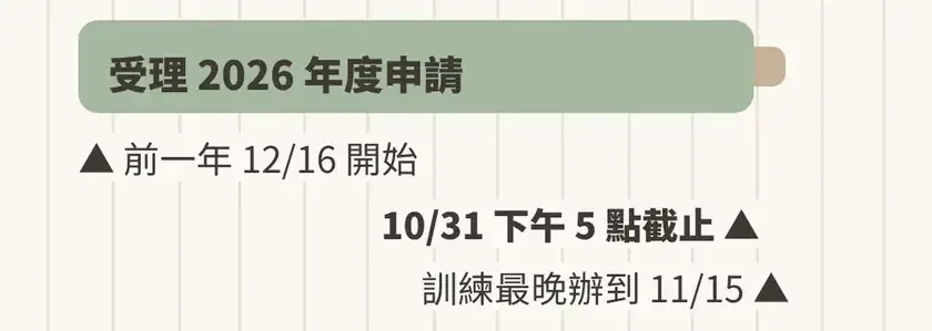知識圖解:企業補助行事曆,小型企業人力提(續)